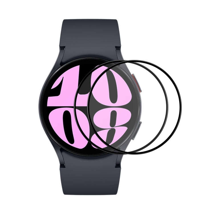 For Samsung Galaxy Watch6 / Watch7 40mm 2pcs ENKAY Silk Print Full Glue Coverage High Aluminum-si...
