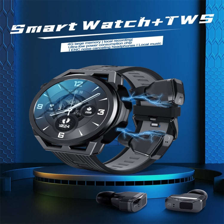 N18 1.53 inch Color Screen Smart Watch,Support Heart Rate / Blood Pressure / Sleep Monitoring(Black)