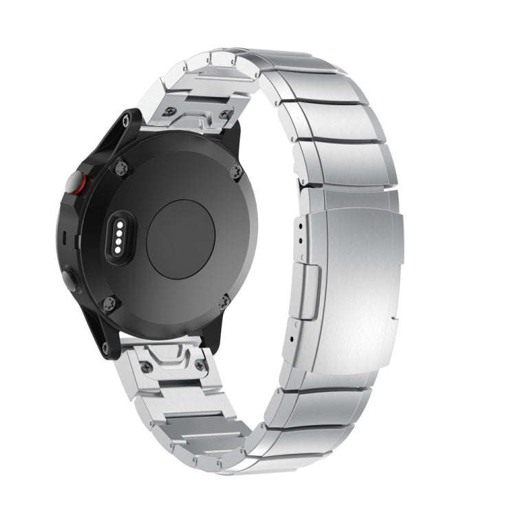 For Garmin Fenix 7 Pro 47mm Titanium Alloy Quick Release 22mm Watch Band(Sliver)