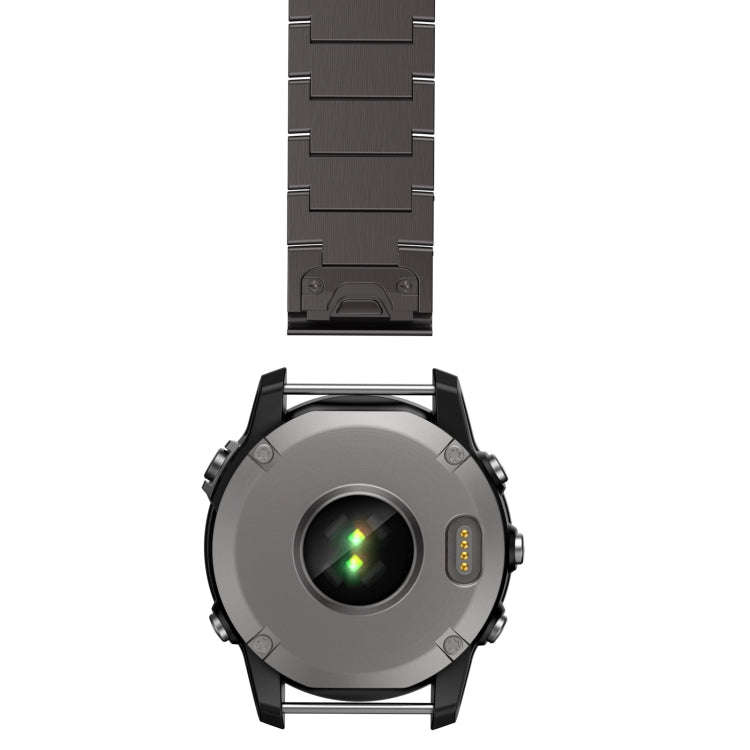 For Garmin Fenix 7 Pro 47mm Titanium Alloy Quick Release 22mm Watch Band(Sliver)