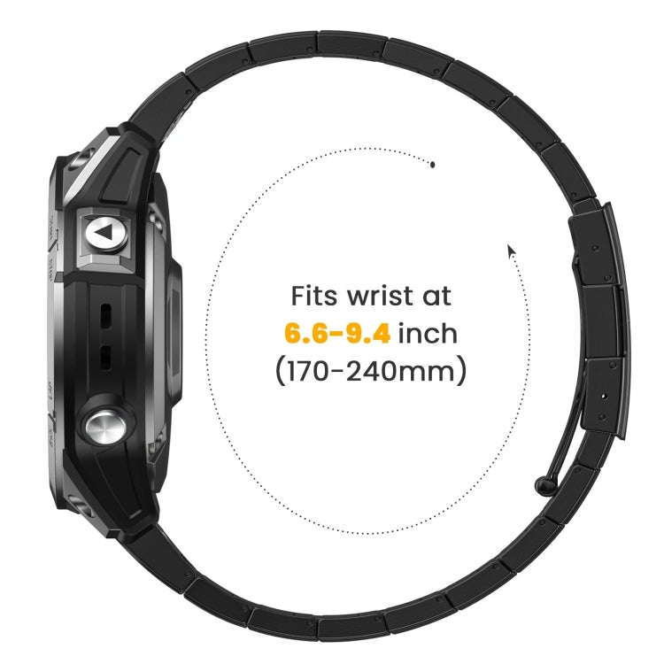 For Garmin Tactix 7 AMOLED Titanium Alloy Quick Release 26mm Watch Band(Black)