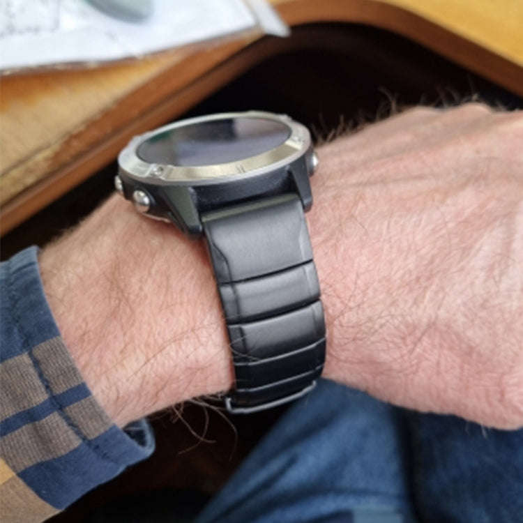 For Garmin Enduro Titanium Alloy Quick Release 26mm Watch Band(Sliver)