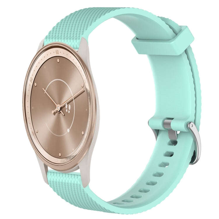 For GarminMove Trend 20mm Diamond Textured Silicone Watch Band(Teal)