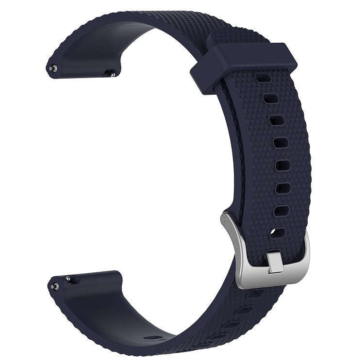 For Garmin Forerunner 55 20mm Diamond Textured Silicone Watch Band(Midnight Blue)