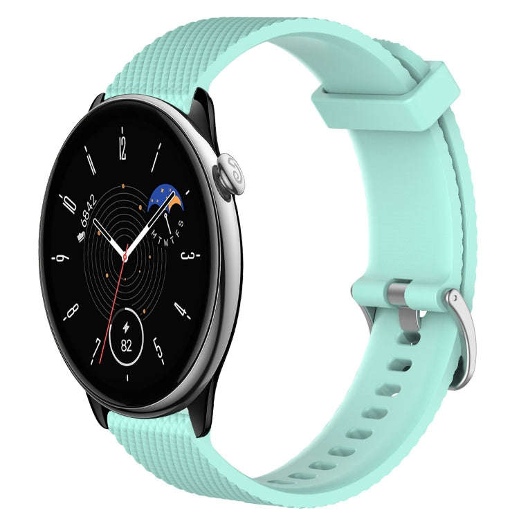 For Amazfit GTR Mini 20mm Diamond Textured Silicone Watch Band(Water Duck)