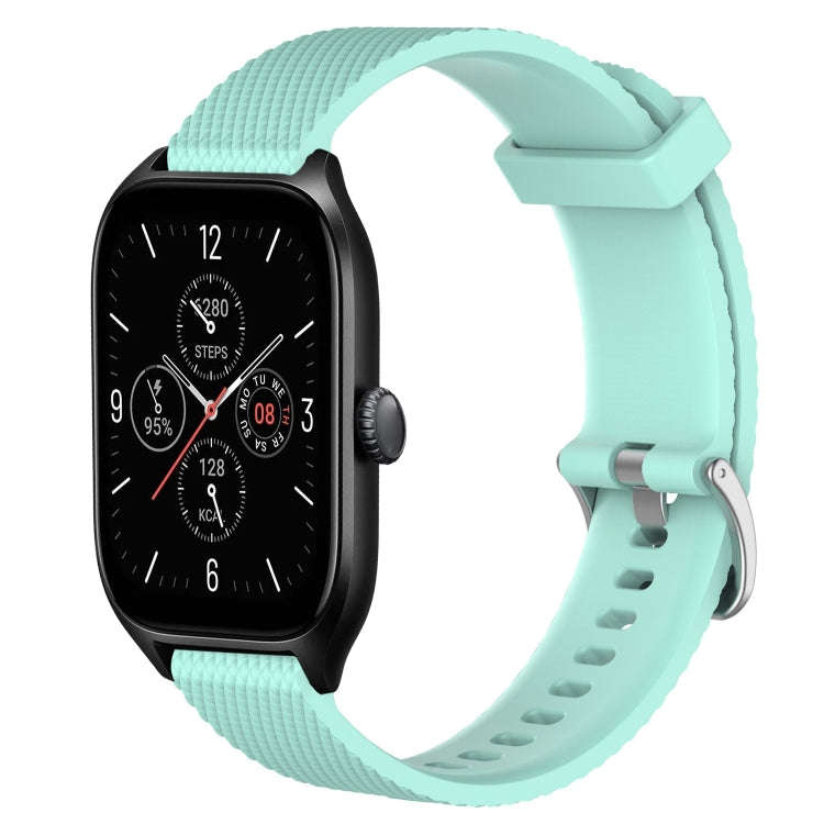 For Amazfit GTS 4 20mm Diamond Textured Silicone Watch Band(Water Duck)