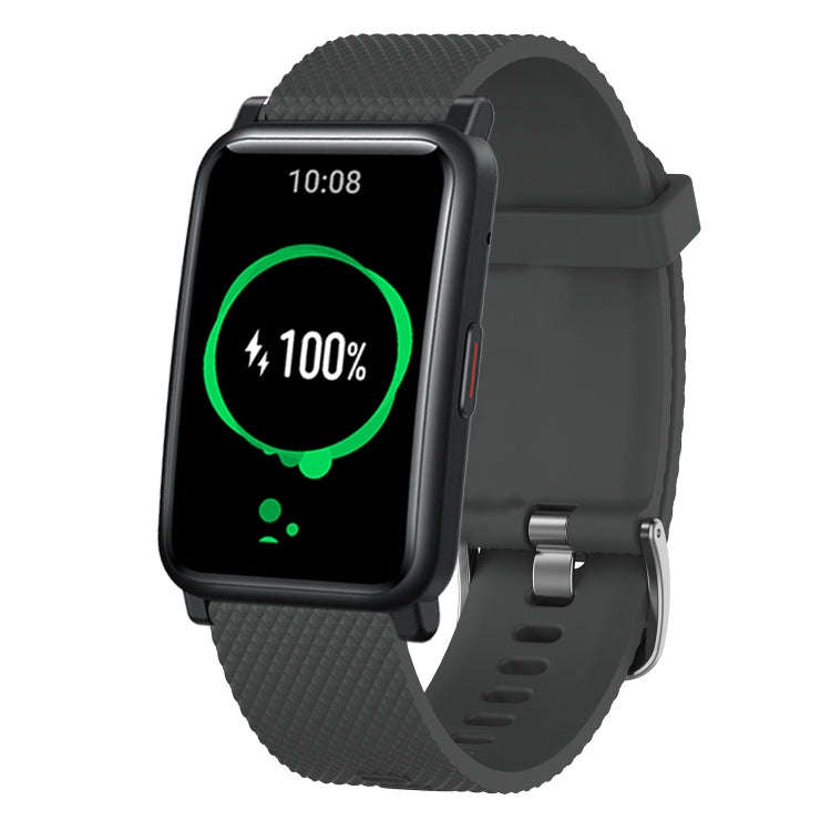 For Honor Watch ES 20mm Diamond Textured Silicone Watch Band(Dark Grey)
