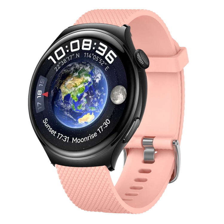 For Huawei Watch GT3 SE 22mm Diamond Textured Silicone Watch Band(Black)