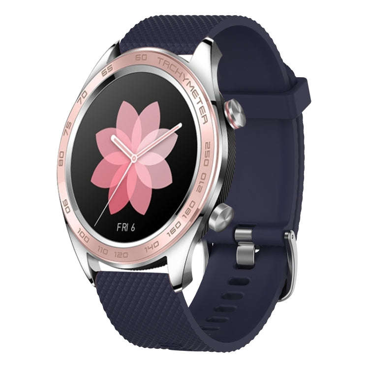 For Honor Watch GS Pro 22mm Diamond Textured Silicone Watch Band(Purple)