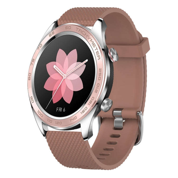 For Honor Watch Dream 22mm Diamond Textured Silicone Watch Band(Pink)