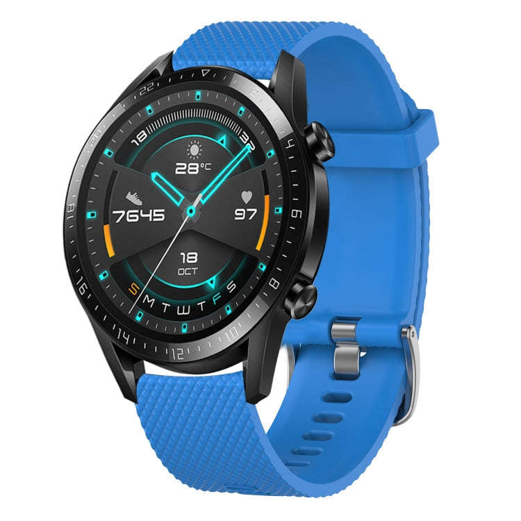 For Honor Watch Dream 22mm Diamond Textured Silicone Watch Band(Midnight Blue)