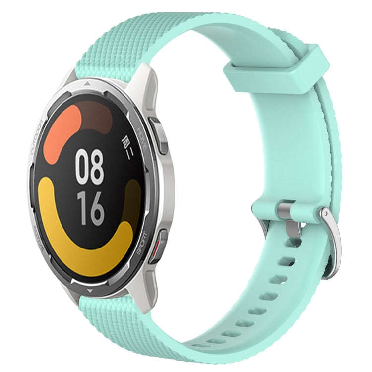 For Xiaomi Mi Watch Color 2 22mm Diamond Textured Silicone Watch Band(Teal)
