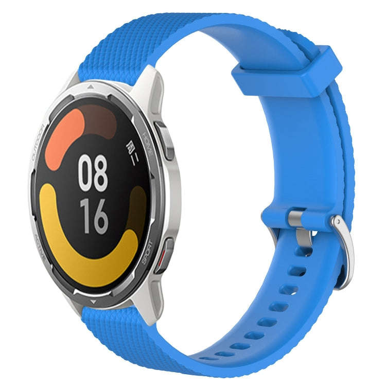 For Xiaomi Mi Watch Color 2 22mm Diamond Textured Silicone Watch Band(Sky Blue)