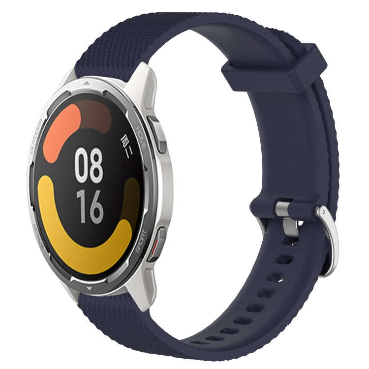 For Xiaomi Mi Watch Color 2 22mm Diamond Textured Silicone Watch Band(Midnight Blue)