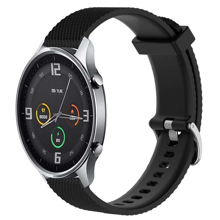 For Xiaomi Mi Watch Color 22mm Diamond Textured Silicone Watch Band(Black)