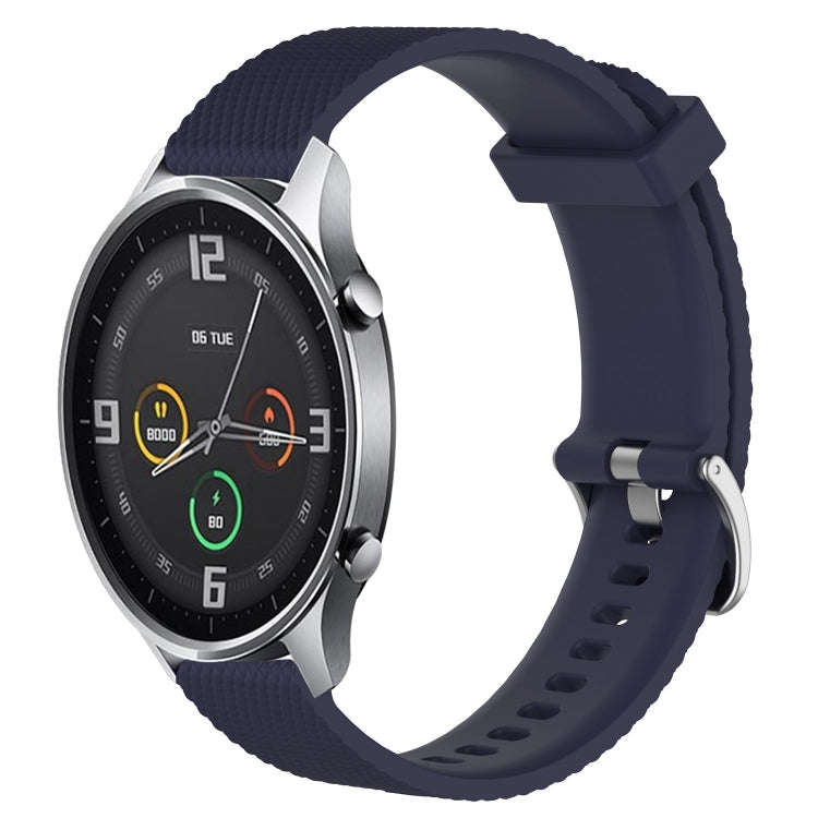 For Xiaomi Mi Watch Color 22mm Diamond Textured Silicone Watch Band(Midnight Blue)
