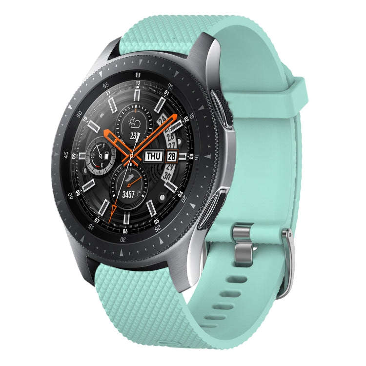 For Samsung Galaxy Watch 46mm 22mm Diamond Textured Silicone Watch Band(Water Duck)