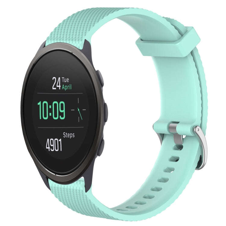 For Suunto 5 Peak 22mm Diamond Textured Silicone Watch Band(Teal)
