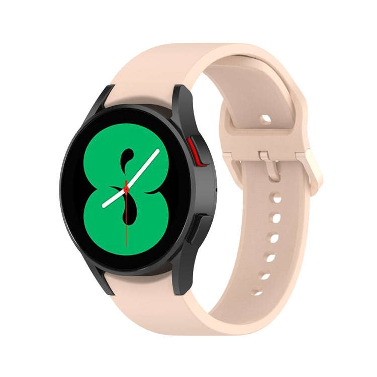 For Samsung Galaxy Watch6 / 6 Classic JUNSUNMAY Solid Color Silicone Adjustable Watch Band(Light ...