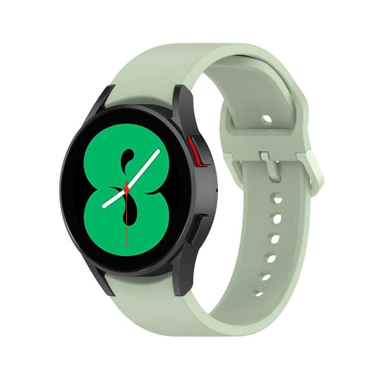 For Samsung Galaxy Watch6 / 6 Classic JUNSUNMAY Solid Color Silicone Adjustable Watch Band(Light ...