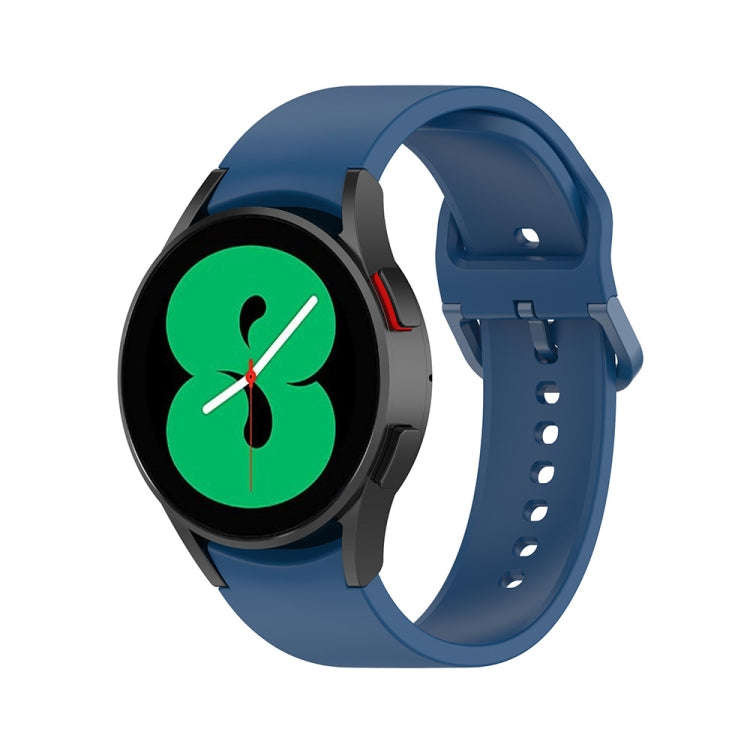 For Samsung Galaxy Watch6 / 6 Classic JUNSUNMAY Solid Color Silicone Adjustable Watch Band(Dark B...