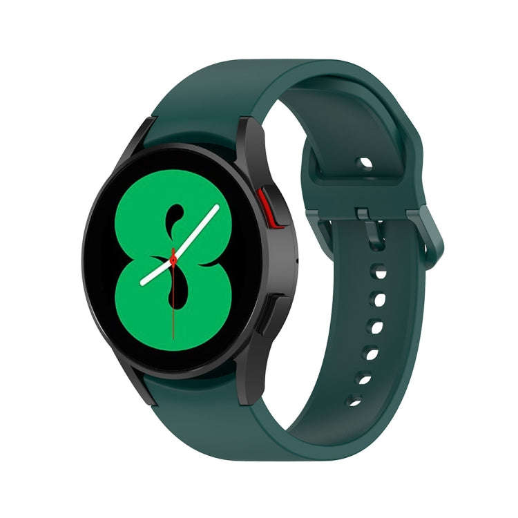For Samsung Galaxy Watch6 / 6 Classic JUNSUNMAY Solid Color Silicone Adjustable Watch Band(Dark G...