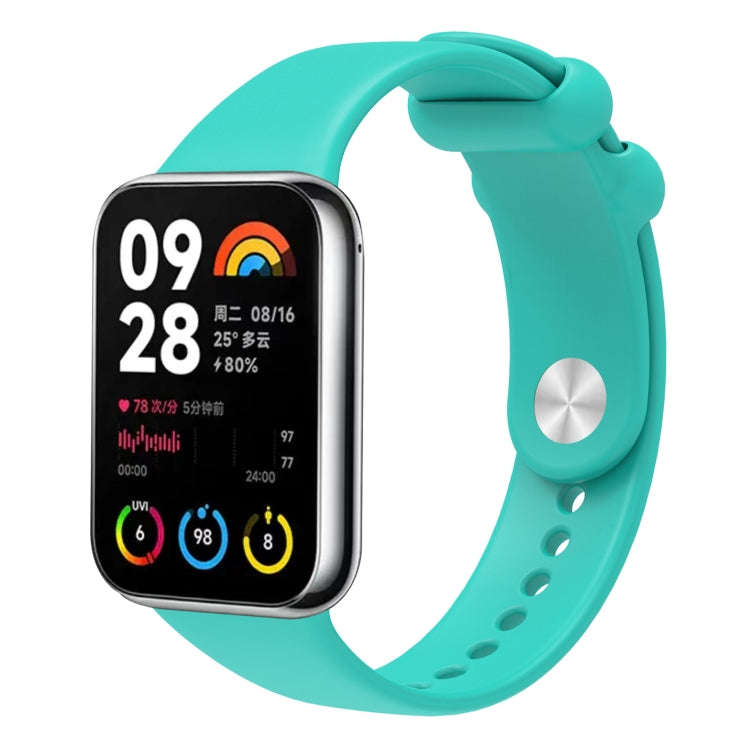 For Xiaomi Smart Band 9 Pro / 8 Pro Solid Color Reverse Buckle Silicone Watch Band(Green)
