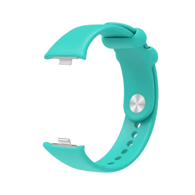 For Xiaomi Smart Band 9 Pro / 8 Pro Solid Color Reverse Buckle Silicone Watch Band(Green)