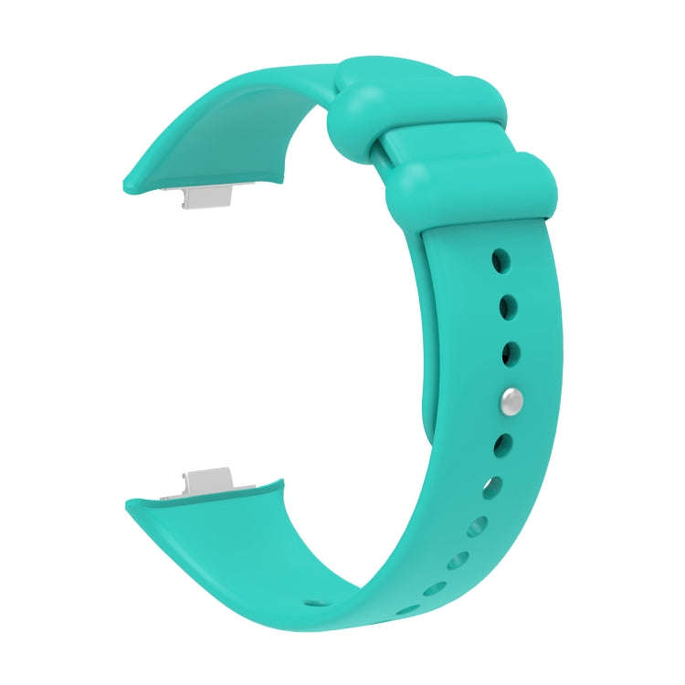 For Xiaomi Smart Band 9 Pro / 8 Pro Solid Color Reverse Buckle Silicone Watch Band(Green)