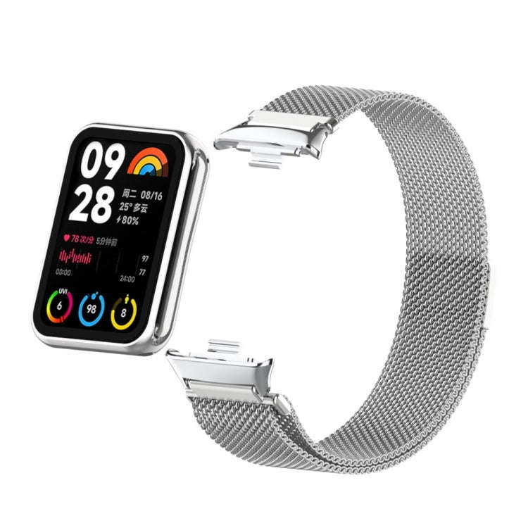 For Xiaomi Smart Band 9 Pro / 8 Pro Milan Magnetic Metal Mesh Watch Band(Silver)