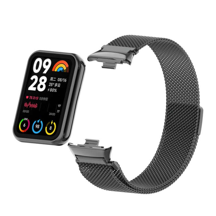 For Xiaomi Smart Band 9 Pro / 8 Pro Milan Magnetic Metal Mesh Watch Band(Black)