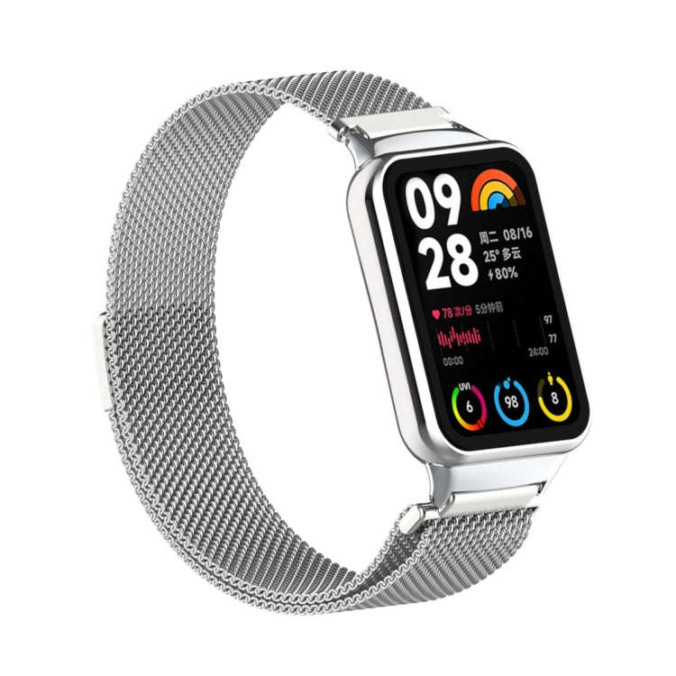 For Xiaomi Smart Band 9 Pro / 8 Pro Milan Magnetic Metal Mesh Watch Band(Black)