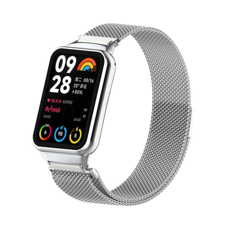 For Xiaomi Smart Band 9 Pro / 8 Pro Milan Magnetic Metal Mesh Watch Band(Gold)