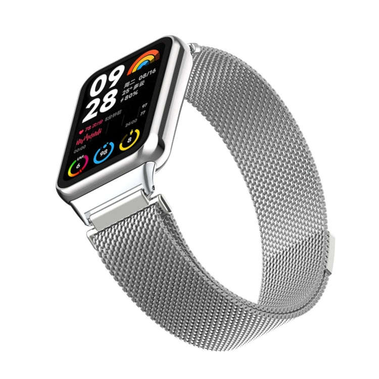For Xiaomi Smart Band 9 Pro / 8 Pro Milan Magnetic Metal Mesh Watch Band(Silver)