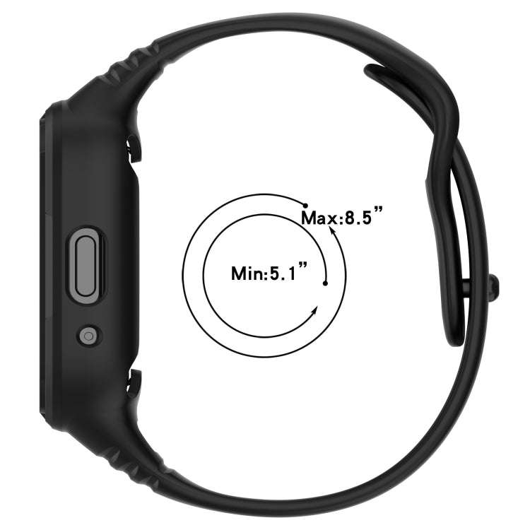 For Redmi Watch 3 Active Integrated Fully Enclosed Silicone Watch Band(Ink Blue)