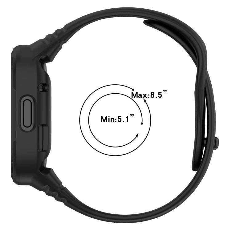 For Redmi Watch 3 Integrated Fully Enclosed Silicone Watch Band(Red)