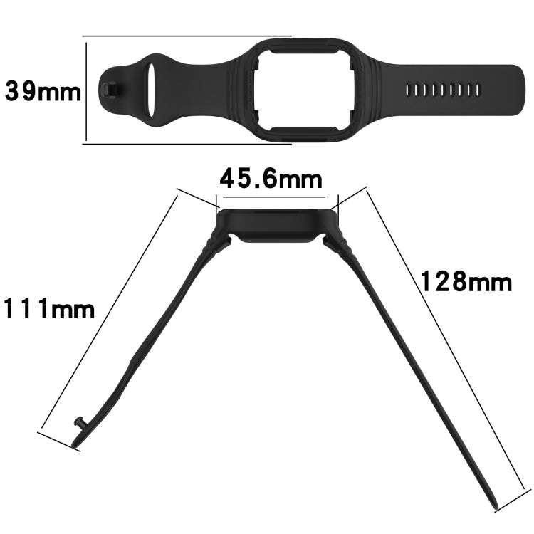 For Redmi Watch 3 Integrated Fully Enclosed Silicone Watch Band(Red)