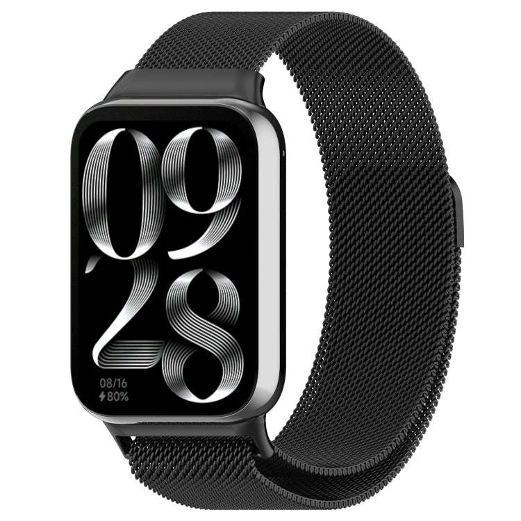 For Xiaomi Smart Band 9 Pro / 8 Pro Milan Magnetic Steel Mesh Watch Band(Black)