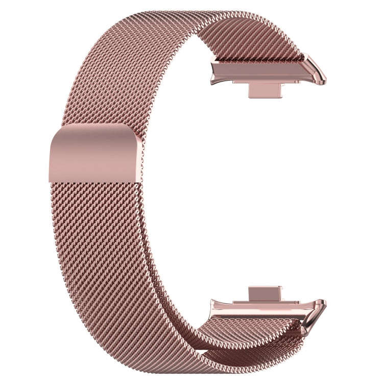 For Xiaomi Smart Band 9 Pro / 8 Pro Milan Magnetic Steel Mesh Watch Band(Pink)