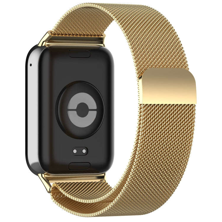 For Xiaomi Smart Band 9 Pro / 8 Pro Milan Magnetic Steel Mesh Watch Band(Gold)