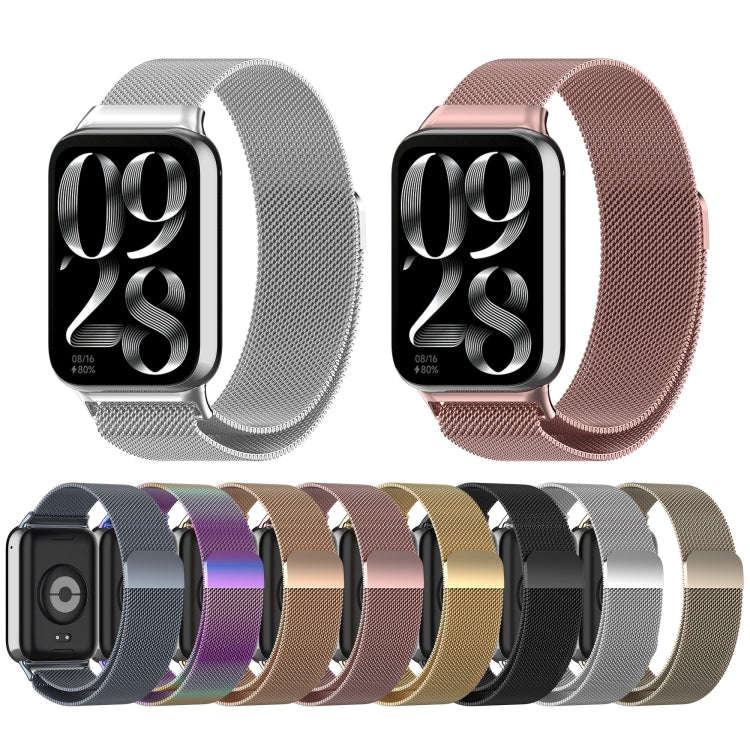 For Xiaomi Smart Band 9 Pro / 8 Pro Milan Magnetic Steel Mesh Watch Band(Pink)