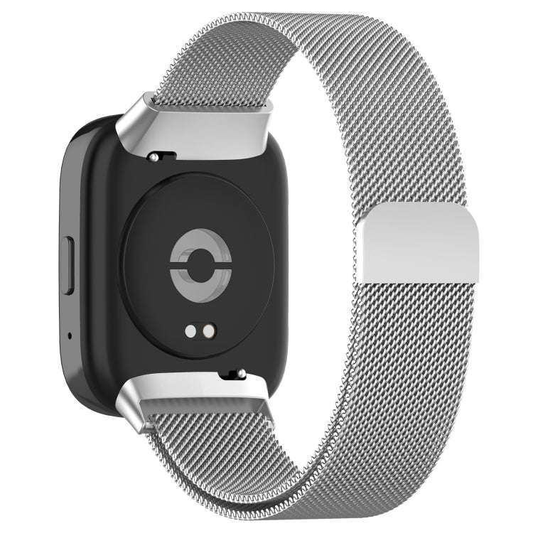 For Redmi Watch 3 Active Milan Magnetic Steel Mesh Watch Band(Silver)