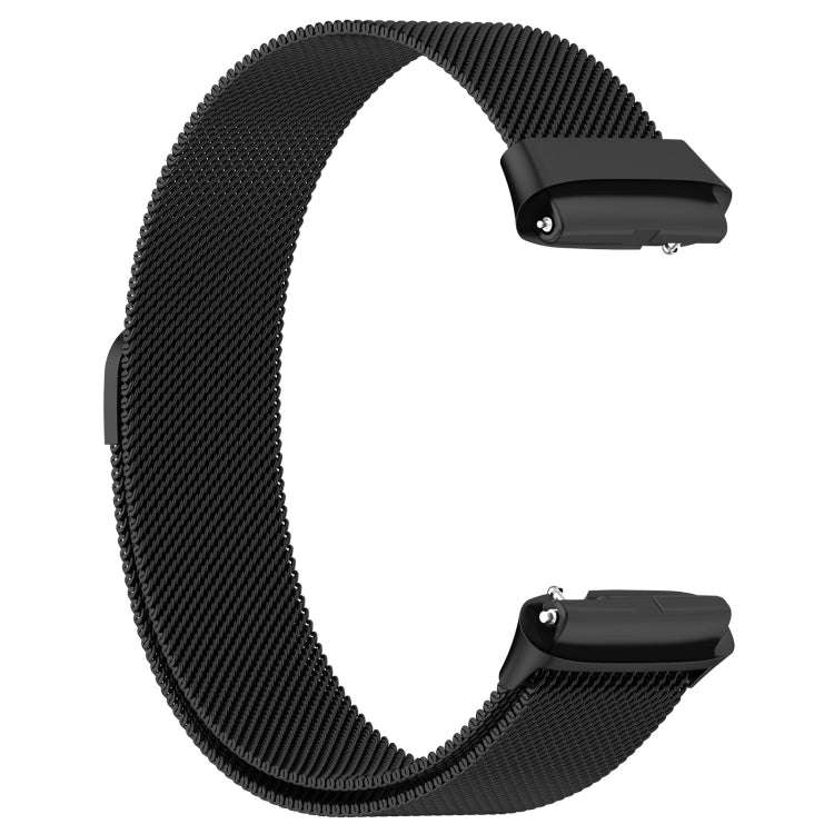 For Redmi Watch 3 Active Milan Magnetic Steel Mesh Watch Band(Black)