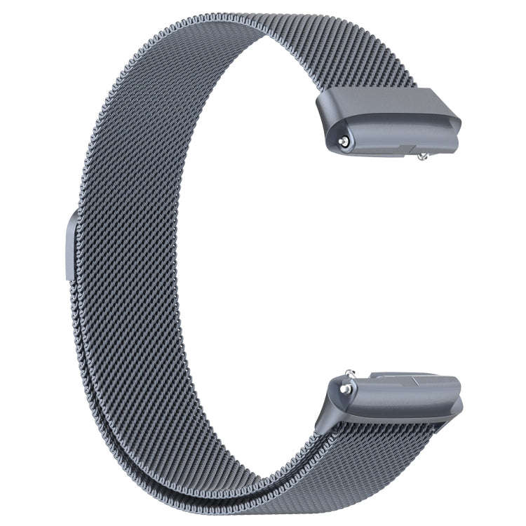 For Redmi Watch 3 Active Milan Magnetic Steel Mesh Watch Band(Gray)