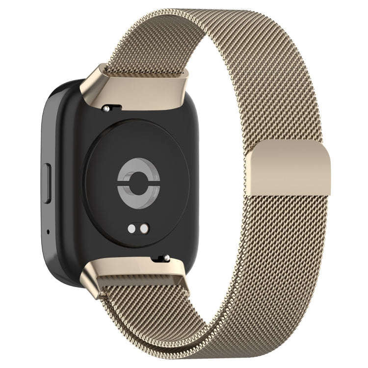 For Redmi Watch 3 Active Milan Magnetic Steel Mesh Watch Band(Starlight Color)