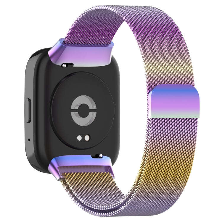 For Redmi Watch 3 Active Milan Magnetic Steel Mesh Watch Band(Colorful)
