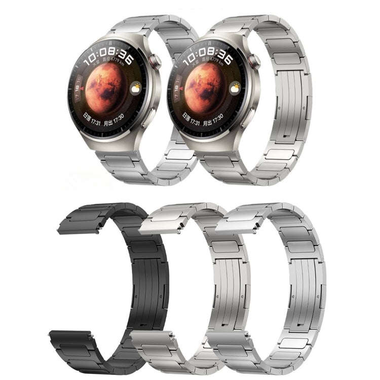 For Xiaomi Watch S1 Active 22mm I-Shaped Titanium Alloy Watch Band(Black)