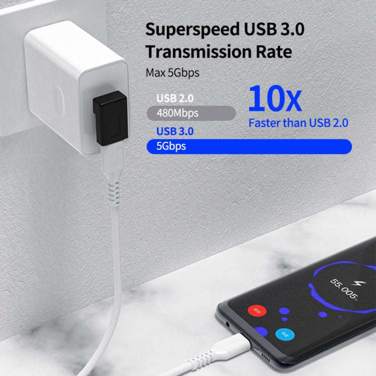 ENKAY 90 Degree Right Angle USB 3.0 Male to Type-C Female Adapter Converter