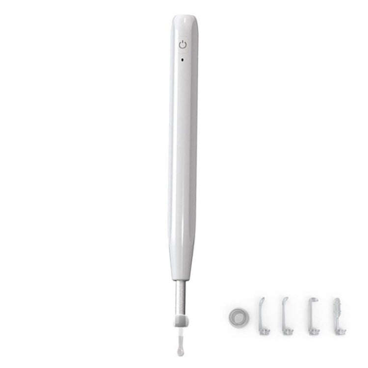 W2 WiFi Smart Visual Ear Pick Cleaning Kit Ear Wax Removal Tool with LED Light(White)