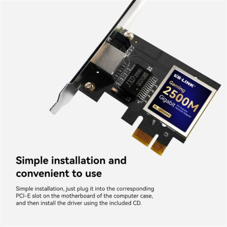 LB-LINK BL-GP2500M Single Port Desktop PC 2.5Gbps PCIE Gigabit 2500M Wired Network Card